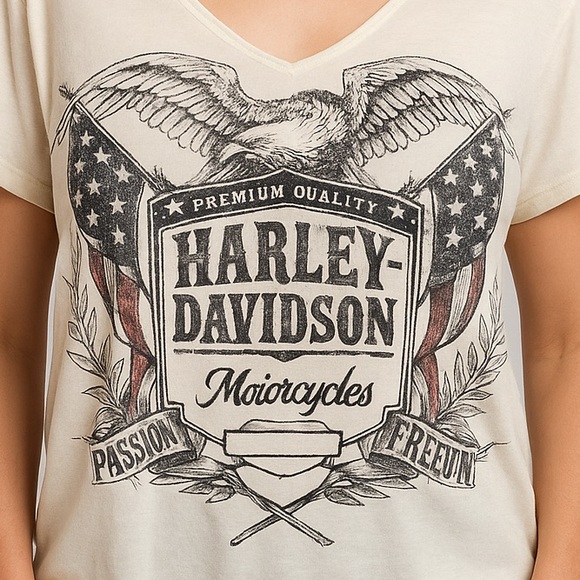 🦅 Harley-Davidson “Passion & Freedom” Graphic Tee – Size XL - Picture 2 of 8